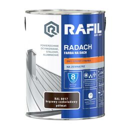 Farba na dach RADACH 5 l RAL-8017 Brązowy czekoladowy RAFIL