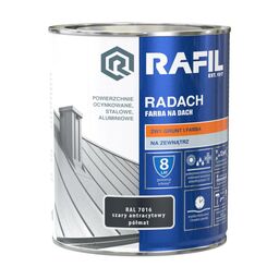 Farba na dach RADACH 0.75 l RAL-7016 Szary antracytowy RAFIL