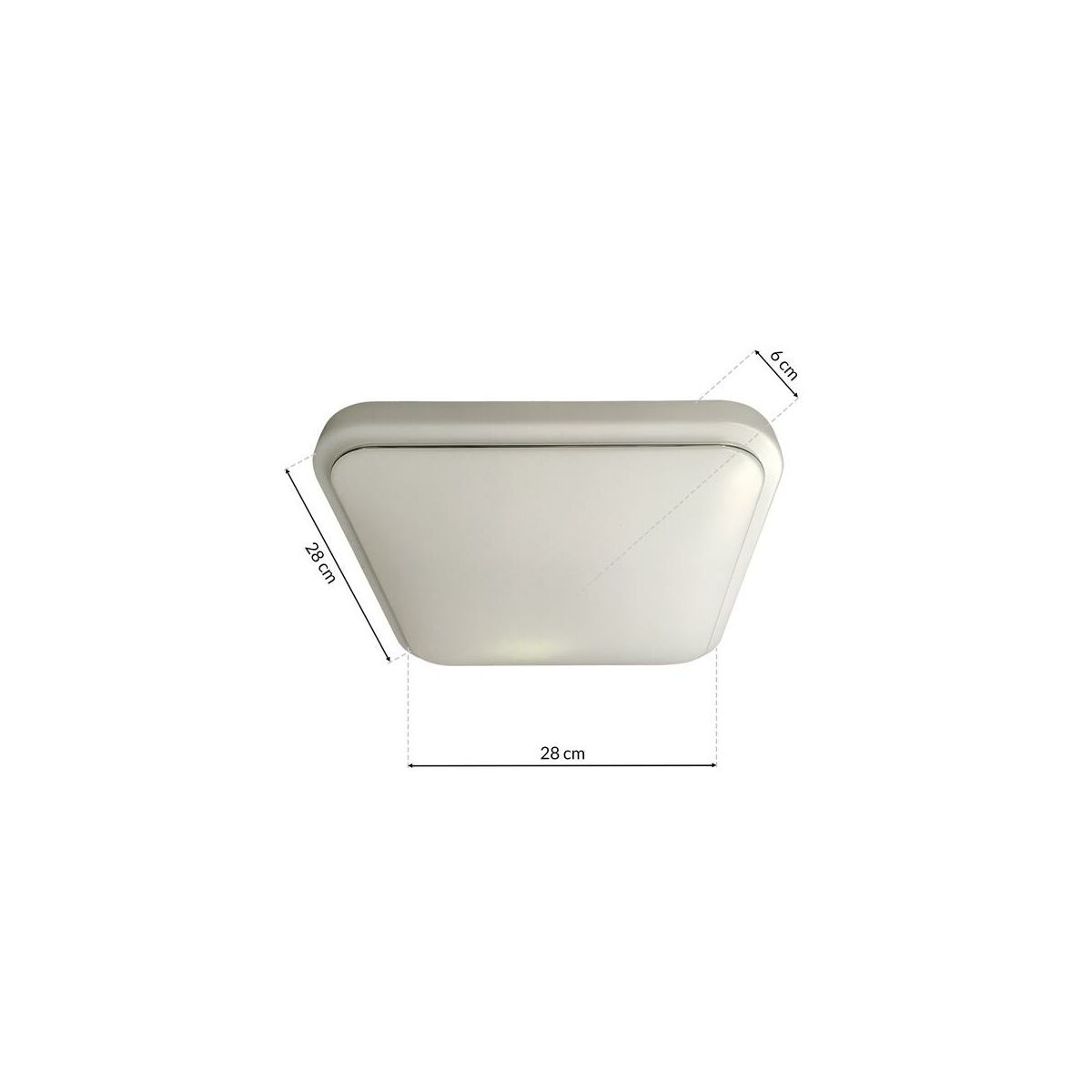 Plafon łazienkowy GREG IP44 28 cm 1080 lm biały LED EKO-LIGHT