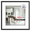 Ramka na zdjęcia EFEKT 3D 30 x 30 cm czarna drewniana
