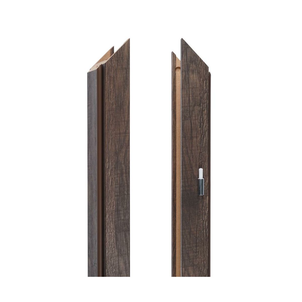 Baza lewa ościeżnicy regulowanej orzech San Marino zakres 80-100 mm Perfect Door