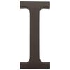 Litera I wys. 9 cm PVC brązowa