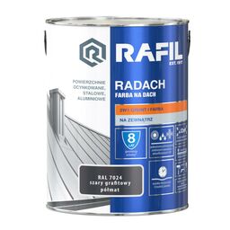 Farba na dach RADACH 5 l RAL-7024 Szary grafitowy RAFIL