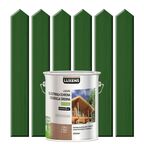 Lazura do drewna DŁUGOTRWAŁA OCHRONA I DEKORACJA DREWNA 2.5 l Zielony LUXENS