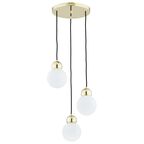 Lampa wisząca Livia IP22 biało-złota E14 Prezent