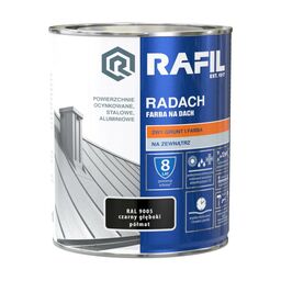 Farba na dach RADACH 0.75 l RAL-9005 Czarny głęboki RAFIL