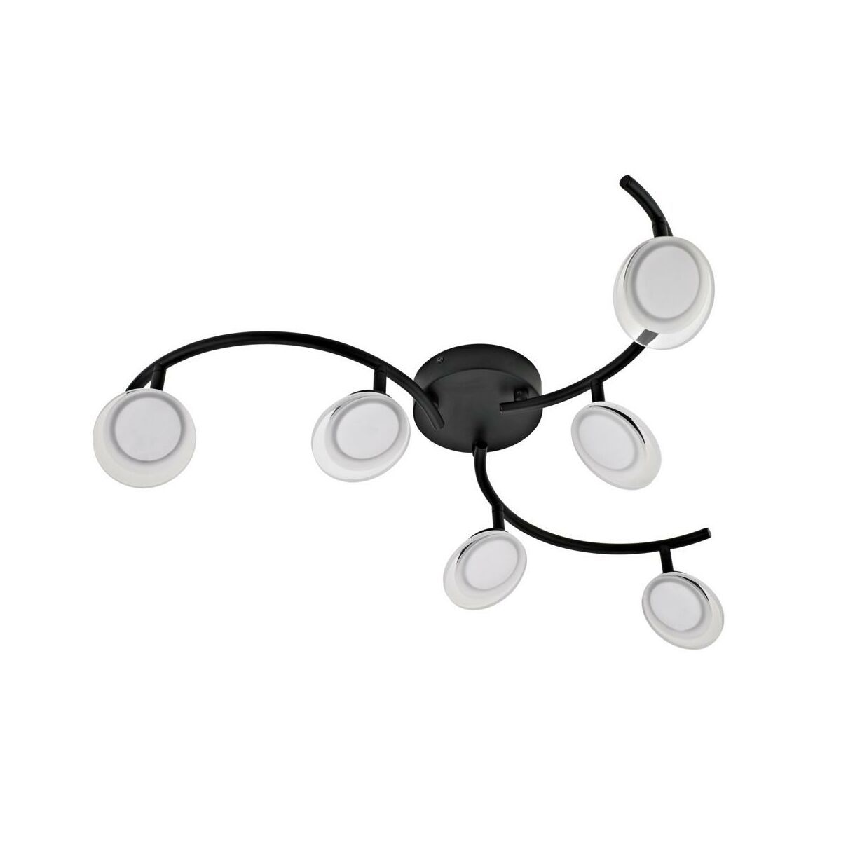 Lampa sufitowa Loob czarna 4020 lm LED Inspire