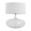 Lampa stołowa SEKWANA białe szkło E27 PREZENT
