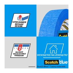 Taśma malarska 3 szt. UNIWERSALNA 24 mm x 41 m SCOTCHBLUE