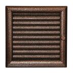 Kratka kominkowa ELEGANT CZARNO-MIEDZIANY 22x22 Z ŻALUZJĄ