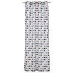 Zasłona gotowa EVA SHELL kolor Niebieski 140 x 250 cm Kółka 160 g/m² INSPIRE