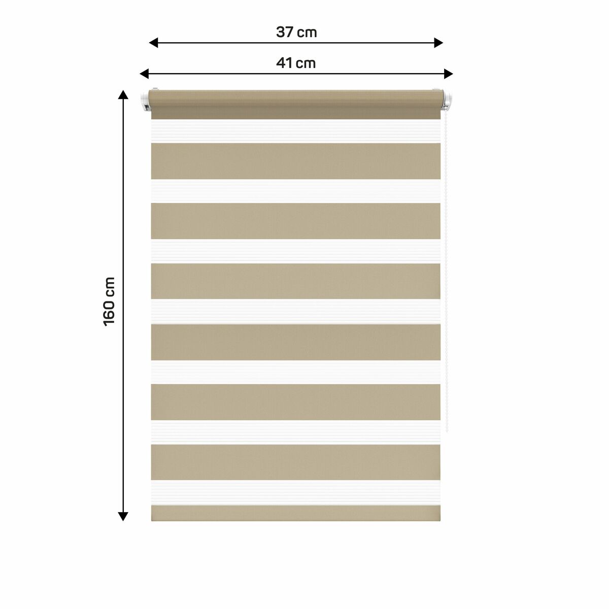 Roleta dzień noc Peter 37 x 160 cm miedziana z systemem click Inspire