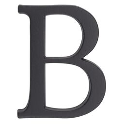 Litera B wys.10.5 cm aluminiowa grafitowa