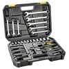 Zestaw kluczy nasadowych 1/4" 38D645 71 szt. TOPEX
