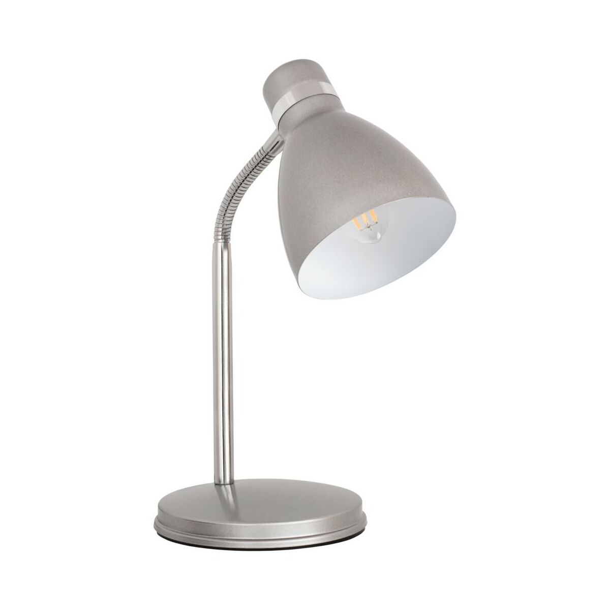 Lampka biurkowa Zara srebrna E14 Kanlux
