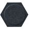 Panel ścienny 3D akustyczny filcowy dekoracyjny 30x26 cm czarny Hexagon koło