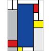 Kanwa Mondrian 70 x 100 cm