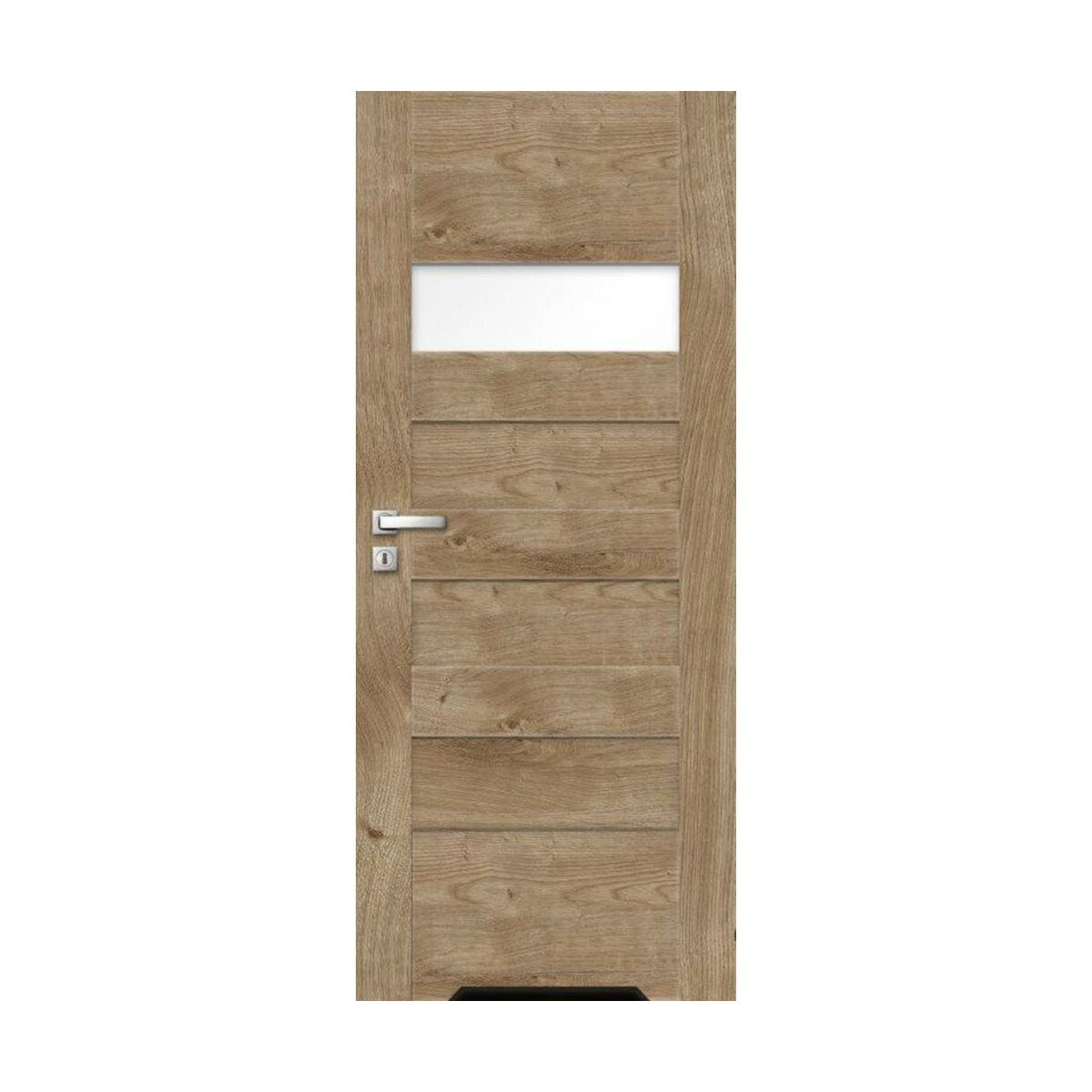 Drzwi wewnętrzne łazienkowe z podcięciem wentylacyjnym Modena dąb wiosenny 60 prawe Perfect Door