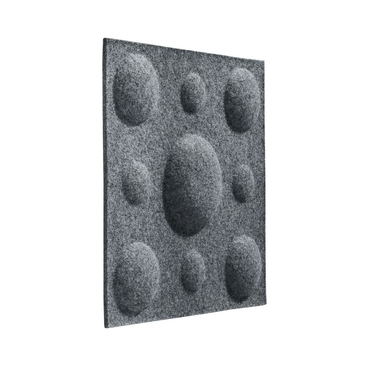 Panel ścienny 3D akustyczny filcowy dekoracyjny 30x30 cm Kwadrat z bąblami szary