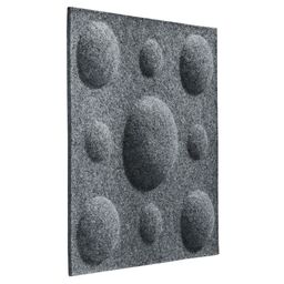 Panel ścienny 3D akustyczny filcowy dekoracyjny 30x30 cm Kwadrat z bąblami szary