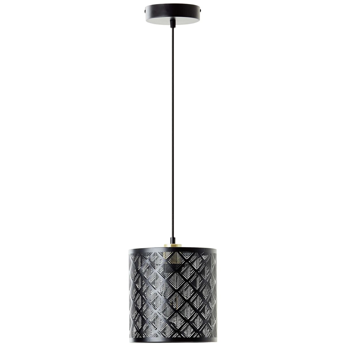 Lampa wisząca Galati czarna E27 szer. 20 cm Inspire