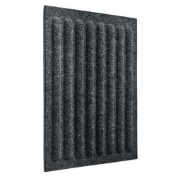 Panel ścienny 3D akustyczny filcowy dekoracyjny 30x30 cm Kwadrat w paski czarny