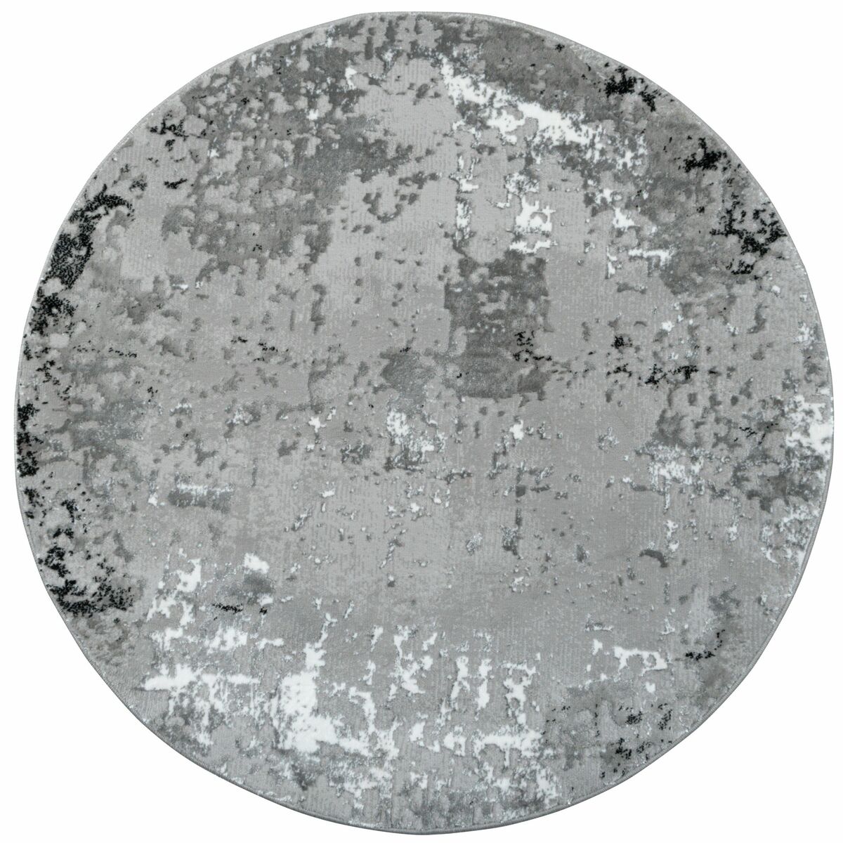 Dywan okrągły Flash Przecierka szaro-srebrny śr. 120 cm
