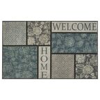 Wycieraczka WELCOME 45 x 76 cm gumowa szara INSPIRE