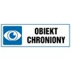 Znak informacyjny OBIEKT CHRONIONY 10.5 x 29.7 cm