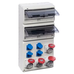 Rozdzielnica elektryczna z okablowaniem 6257 - 00 / RS 2 / 32 2 X 2P + Z 3P + N + Z 32A ELEKTRO-PLAST