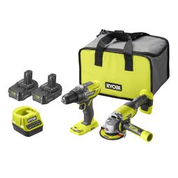 Wiertarko-wkrętarka + szlifierka kątowa Ryobi One+ R18DDAG-220S 18V