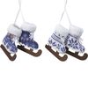 Zawieszka łyżwy 7 cm 1 szt. niebieskie mix