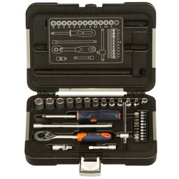 Zestaw kluczy nasadowych 1/4" 29 szt. Dexter
