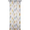 Zasłona gotowa ACOMA kolor Szary 140 x 245 cm Kółka 130 g/m²