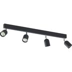 Szyna z 4 reflektorkami TOP NEW czarna 4 x GU10 TK LIGHTING