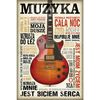 Plakat MUSIC IS PASSION 61 x 91.5 cm
