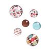 Magnesy tablicowe Retro 6 szt.