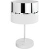 Lampa stołowa Hilton biało-srebrna E27 TK Lighting
