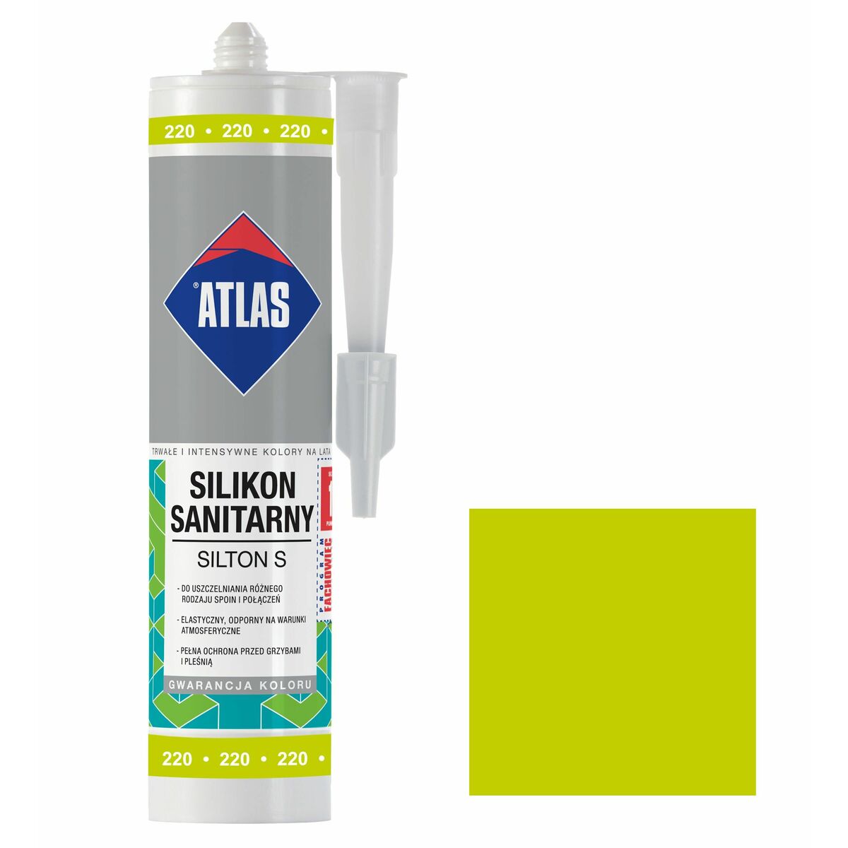 Silikon sanitarny  220 280 ml Awokado Atlas