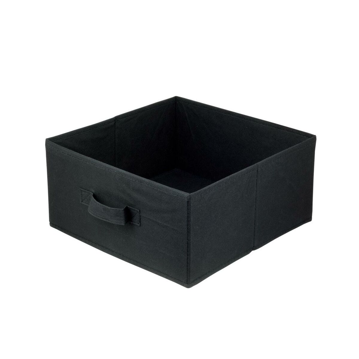 Pudełko tekstylne Kub 31 x 31 x 15 cm czarne