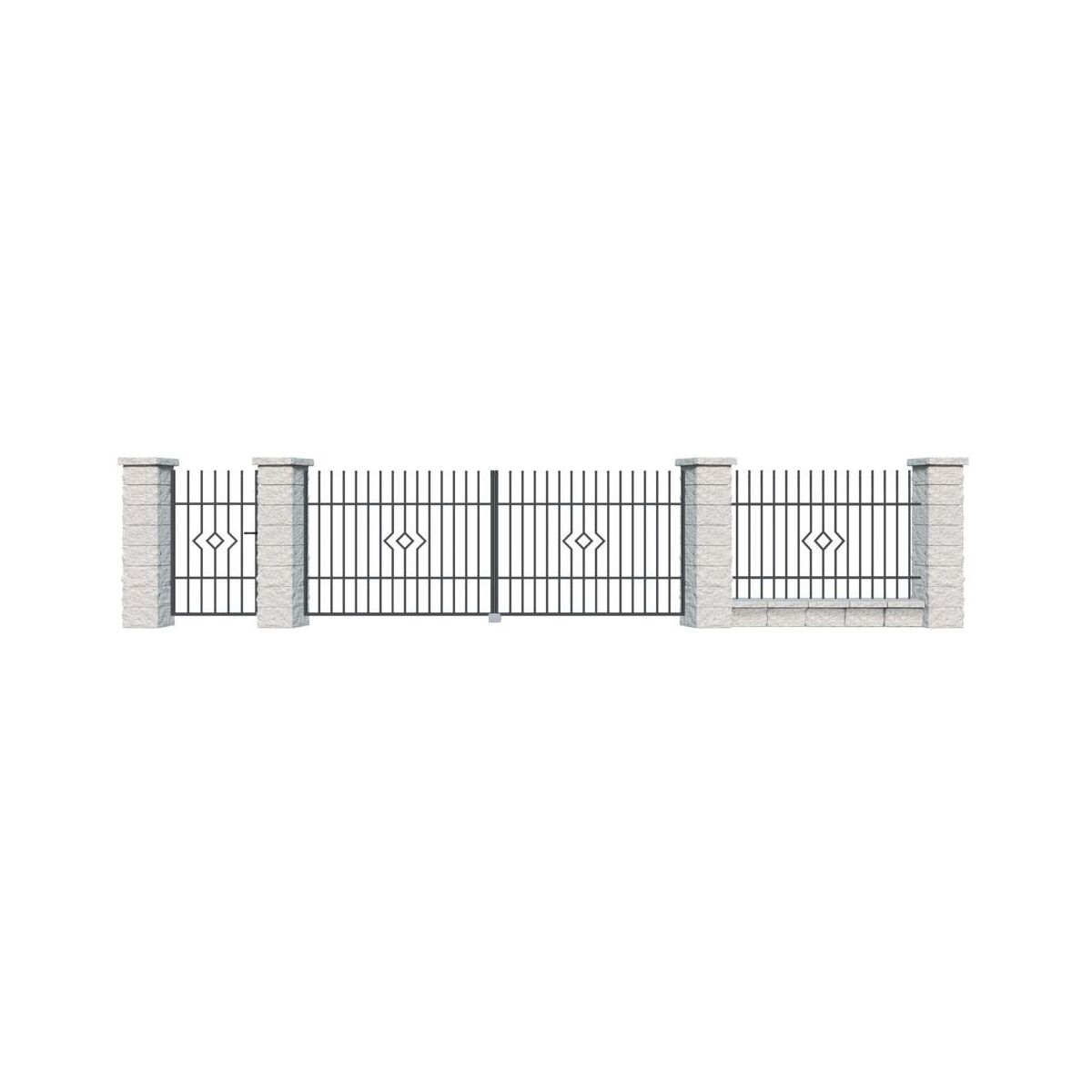 Brama dwuskrzydłowa Lila 3,5x1,5 m Polargos