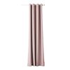 Zasłona gotowa AURA kolor Pudrowy różowy 140 x 250 cm Kółka 160 g/m² ACTION