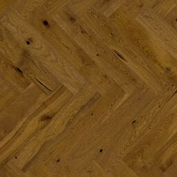 Podłoga drewniana deska trójwarstwowa jodełka klasyczna dąb 1-lamelowa lakier cognac 14 mm Barlinek