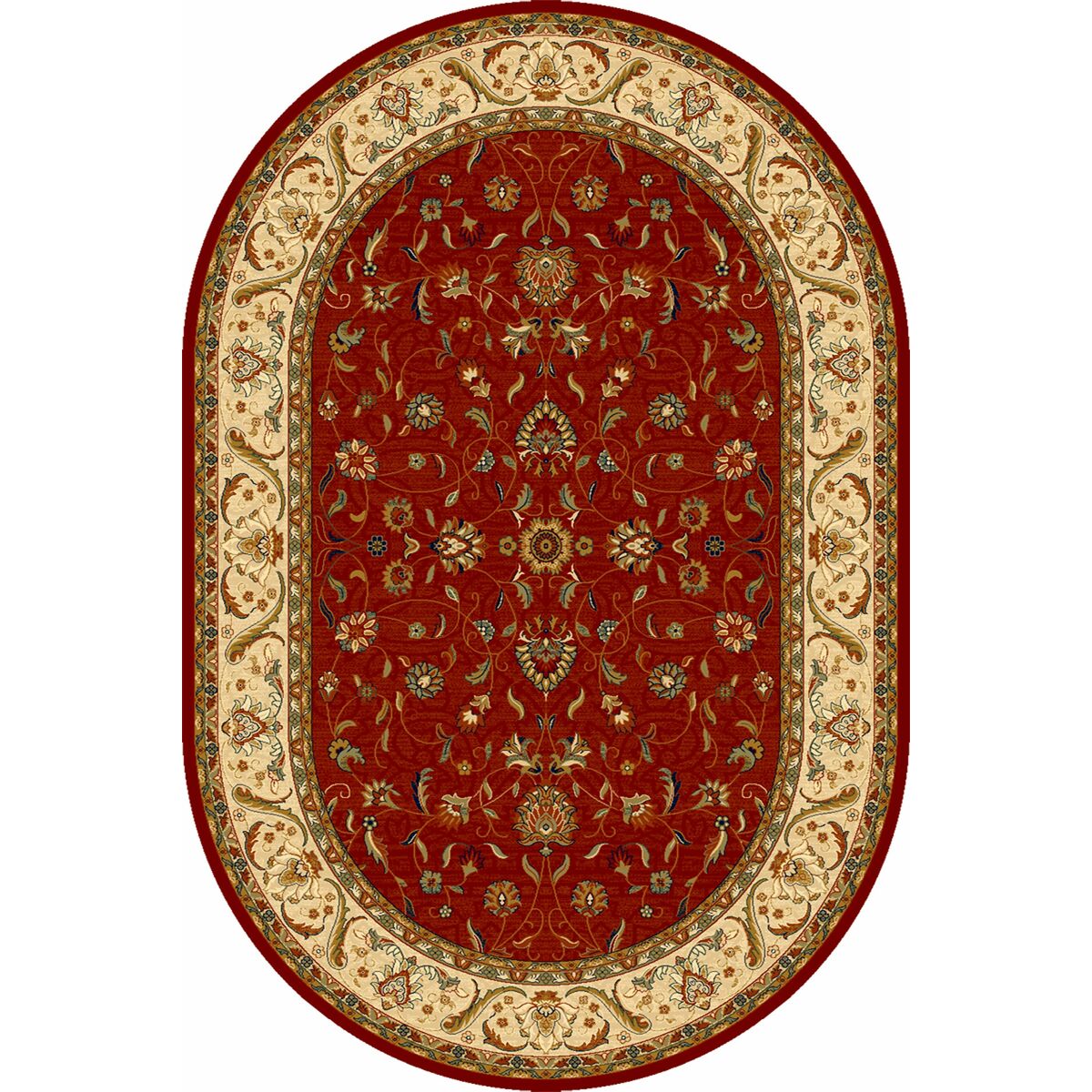 Dywan wełniany owalny Omega Aries rubin 200 x 300 cm