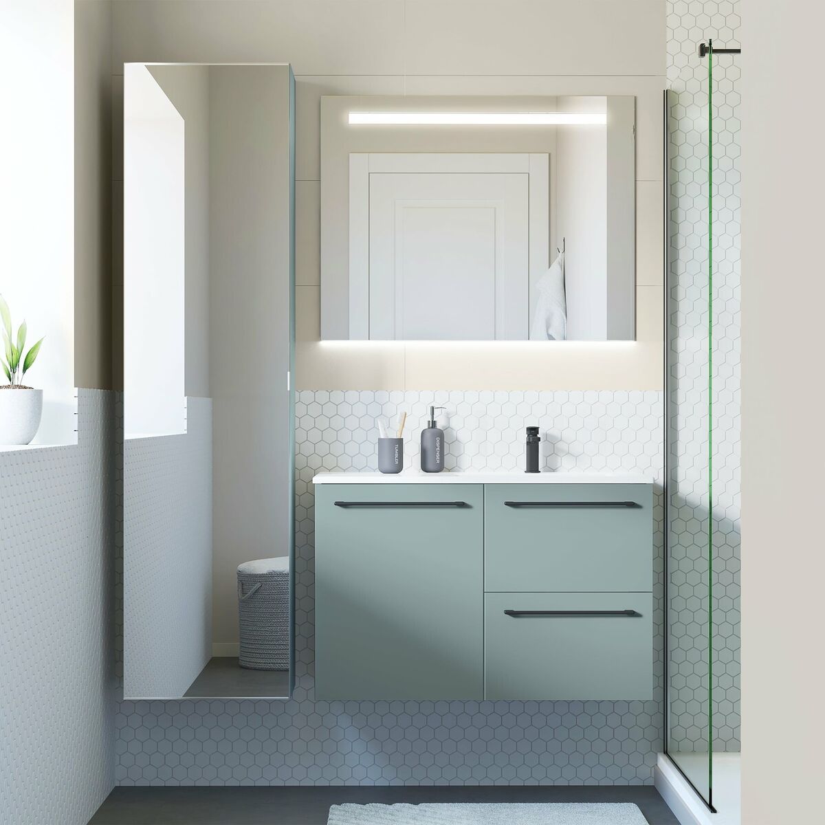 Korpus słupka modułowego Remix Celadon 173 X 45 X 33 Sensea