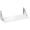 Półka ze wspornikami TRIANGOLO Biało-srebrna 60 x 25 cm DOLLE DOLLE