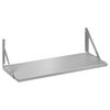 Półka ze wspornikami TRIANGOLO Srebrna 60 x 25 cm DOLLE DOLLE