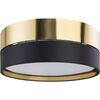 Plafon Hilton 45 cm czarno-złoty 3 x E27 TK Lighting
