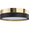 Plafon Hilton 60 cm czarno-złoty 4 x E27 TK Lighting