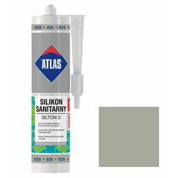 Silikon sanitarny  035 280 ml Szary Atlas